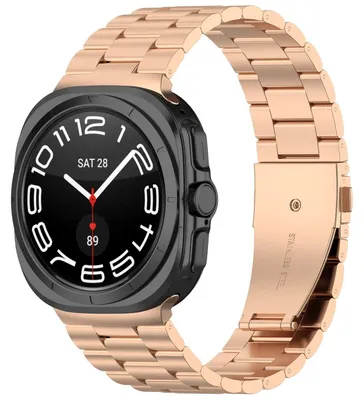Obrázek produktu pro Nerezové ocelové řemínky pro hodinky Samsung Galaxy Watch 9 / 8 / 8 Classic, sada se třemi články a nástrojem pro instalaci
