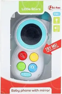 Image de Little Stars Toi-Toys Little Stars Baby Phone Junior 13Cm Blanc
