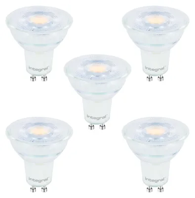 Zdjęcie produktu dla 5 Pakiet - Zintegrowany spot LED GU10 - 3,6W - 2700K Warmweiß - Dimmbar