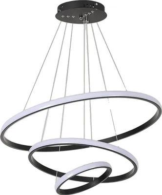 Obrázek produktu pro Závěsná svítidla, moderní stmívatelné, nastavitelné závěsné světlo, černá01, L