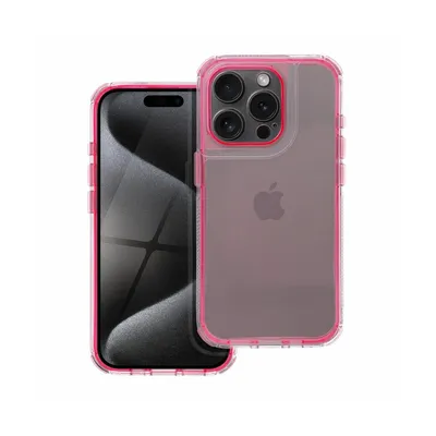 Imagen del producto de Funda transparente para iPhone 16 Plus, color rosa