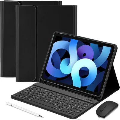 Image de Coque Clavier pour iPad Air 11 Pouces (M4/M3/M2) / iPad Air 4/5 10,9 Pouces - Protection avec Clavier + Souris + Stylet