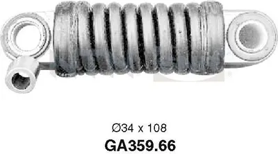 Produktbild von SNR GA359.66 Spannrolle Keilrippenriemen passend für PEUGEOT 206 Schrägheck (2A/C) 306 Schrägheck (7A, 7C, N3, N5) PARTNER Combispace (5F) für CITROËN