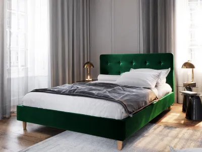Produktbild von Ehebett mit Stauraum NOOR 2 – 140x200, grün