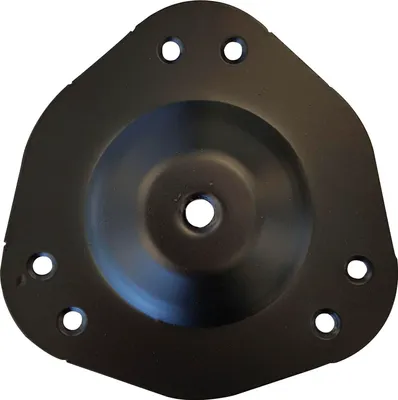 Produktbild von Tischfuß (Tischbein) ø 60 mm Länge 710 mm Möbelfüße Stahl schwarz matt lackiert