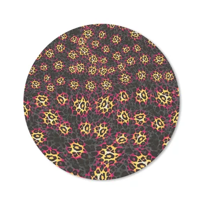 Produktbild von MuchoWow® Mauspad Mousepad Leopard - Muster - Rosa 30x30 cm - Mousepads - Maus Mat - Pad - Mausunterlage - Tischunterlage - Schreibtischmatten