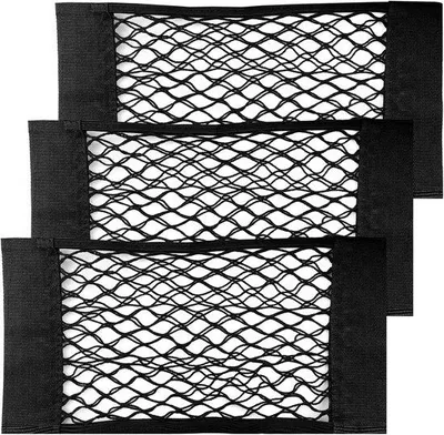 Produktbild von Famanu Autoaufbewahrungsnetz Set von 3 elastischen Netztaschen - 60 x 25 cm