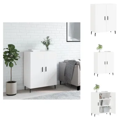 Immagine prodotto di vidaXL Credenza bianca 69,5x34x90 cm Materiale a base di legno - Credenze