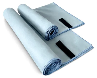 Produktbild von Mikrofaser Handtuch, ® - Schnelltrocknendes Handtuch ideal für Fitness, Sport und Reisen (50 x 100 cm, Hellblau)