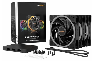 Immagine prodotto di silenzioso! Lüfter 120*120*25 Ali luminose PWM ad alta velocità (3x)