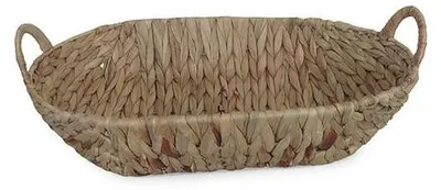 Imagen del producto de Cesta ovalada de mimbre, 2 metros, 52x33x13 cm (kit de 3 unidades)