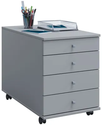 Immagine prodotto di Contenitori a rulli | Contenitori laterali con cassetti | Dimensioni ca. H. 57 x W. 42 x D. 75 cm | Contenitore da ufficio – Lona