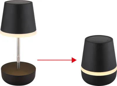 Produktbild von GLOBO 36638S Solarleuchte Kunststoff schwarz matt, 10x LED