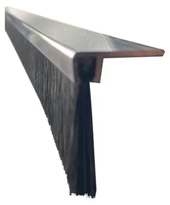 Produktbild von Winkel-Bürstendichtung 50 x 1000mm Aluschiene AF5/25, Besatz: PPN schwarz