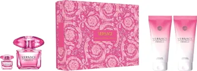 Produktbild von Versace Bright Crystal Absolu Giftset Edp Spray 90ml/Body & Showergel 100ml/Body Lotion 100ml/Edp 5ml 295 ml