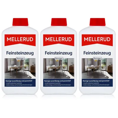 Produktbild von 3x Mellerud Feinsteinzeug Reiniger und Pflege 1L