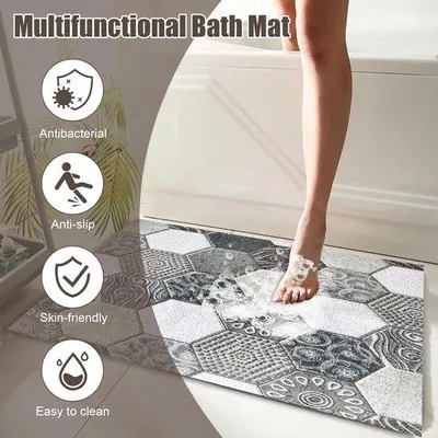 Produktbild von Antislip-Duschmat 60 x 60 cm mit Entwässerungsöffnungen und Schimmelabwehr