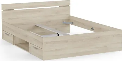 Produktbild von Holz-Doppelbett "Michigan" - 160 x 200 cm - Braun