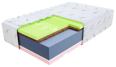 Zdjęcie produktu dla Materac AJRIN H3 H4, 90x200 cm, piankowy z kokosem