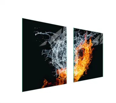 Produktbild von Glasschutzplatte Für Herd 85X52 Herz