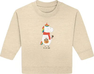 Produktbild von Mr. & Mrs. Panda Organic Baby Pullover Einhorn Pilz 24. - 36. Monat - Natural Raw - Geschenk, Bullover, Unicorn, Motivation, Spruch, Pilze, Einhörner