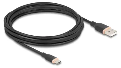 Produktbild von DeLOCK 81228, 4 m, USB A, USB C, USB 2.0, 0,48 Gbit/s, Schwarz
