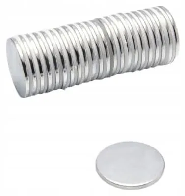 Produktbild von Neodym-Zylindermagnet MW 20x1,5 N38 100 Stück