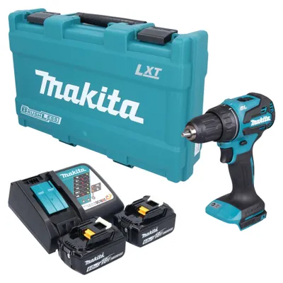 Immagine prodotto di Trapano avvitatore a batteria Makita DDF 490 RGK 18 V 65 Nm brushless + 2 batterie da 6,0 Ah + caricabatterie + valigetta