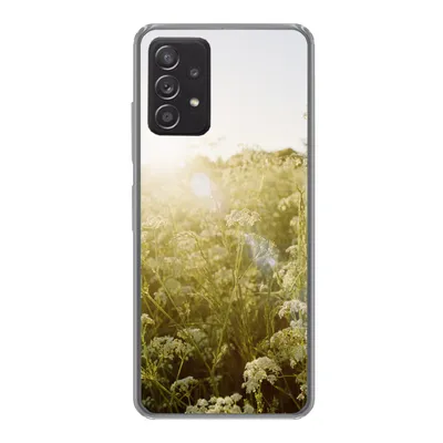 Produktbild von MuchoWow® Handyhülle Schutzhülle Hülle für Samsung Galaxy A53 5G Blumen - Weiß - Frühling Silikon Softcase Handy Hülle - Schutzabdeckung