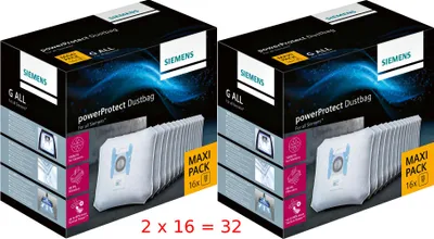 Produktbild von SIEMENS VZ16GALL 32 Staubsaugerbeutel SuperTEX TYP G GALL ersetzt VZ123GALL NEU