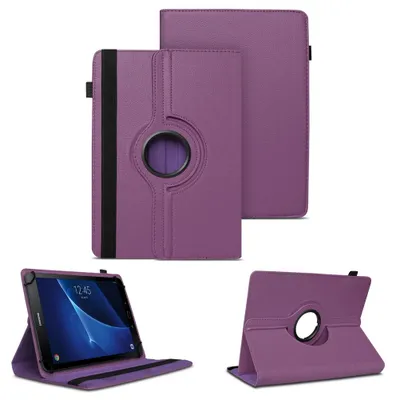 Produktbild von Tablet Hülle für Samsung Galaxy Tab A6 10.1 2016 360° Drehbar Case Cover SchutzFarben:Lila
