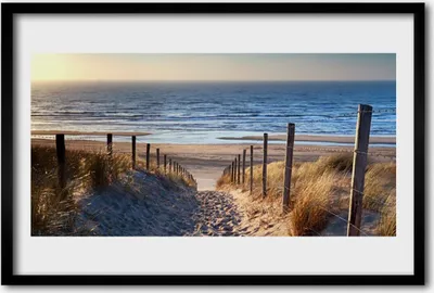 Produktbild von Bild 60x40 MDF-Rahmen Wandkunst Strand-Weg-Landschaft
