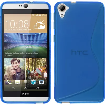Produktbild von PhoneNatic Case kompatibel mit HTC Desire 826 - blau Silikon Hülle S-Style Cover
