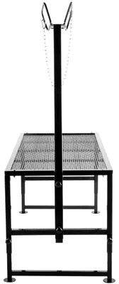 Produktbild von Viehständer 130 x 59 cm, Trimmständer mit geradem Kopfstück, Ziegentrimmständer Metallrahmen Schafschurständer Viehtrimmständer