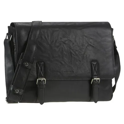 Produktbild von Greenburry Umhängetasche Leder schwarz Damen Herren Schultertasche Tasche