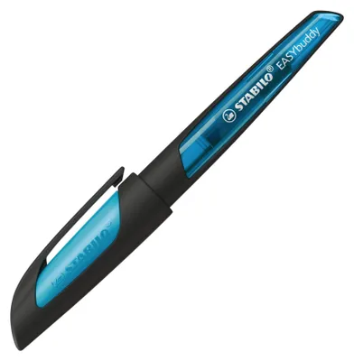Produktbild von STABILO Schulfüller mit Standard-Feder M - EASYbuddy in schwarz/himmelblau - blau (lös…
