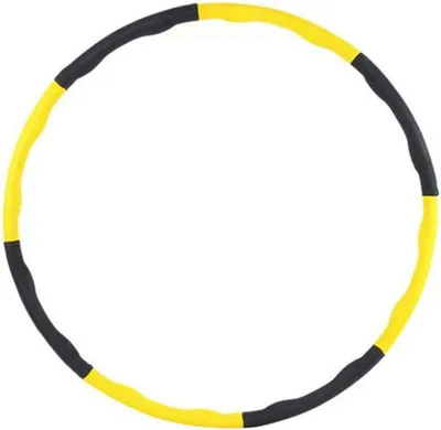 Immagine prodotto di Cerchio Hula Hoop - Cerchio per fitness - Allenamento a casa - Peso regolabile - Taglia unica - Giallo