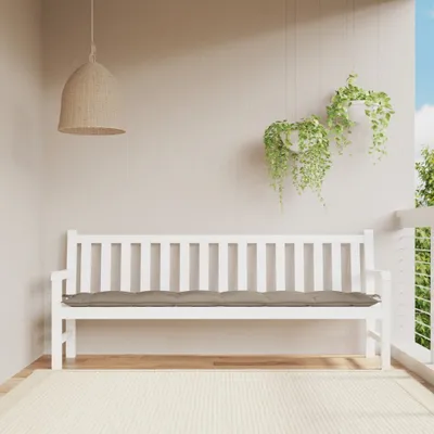 Produktbild von "2026 MODERNE"Gartenbankauflage - CLORIS - Gartenbank-Auflage Taupe 200x50x7cm Oxford-Gewebe NEU980328 - Gartenmöbelauflagen