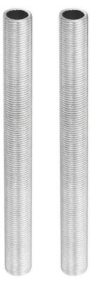 2 Lampenrohr-Nippel 12 cm, M12, Steigung 1 mm, verzinkt