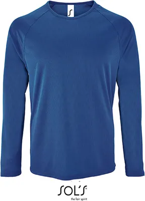Immagine prodotto di SOLs 02071 | Maglietta sportiva a maniche lunghe da uomo - Colore: Royal Blue - Taglia: L
