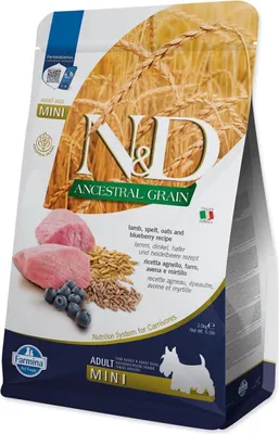 Produktbild von Farmina Pet Food 8010276022103, Adult, Heidelbeere, Lamm, 2,5 kg