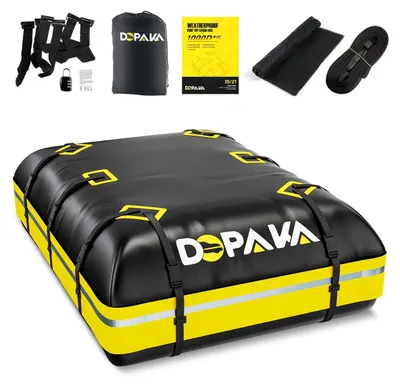 Produktbild von Dachbox Dachtasche Dachgepäckträgertasche - 594 Liter - 1000D PVC - 100 % wasserdicht - Antirutschmatte