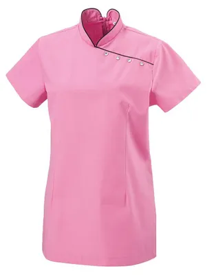 Produktbild von Tunika "Asia-Style"mit Paspel pink Gr. M : M : hot pink : 50% Baumwolle 50% Polyester