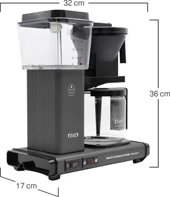 Immagine prodotto di Macchina da caffè con filtro KBG Select, grigio pietra - Moccamaster