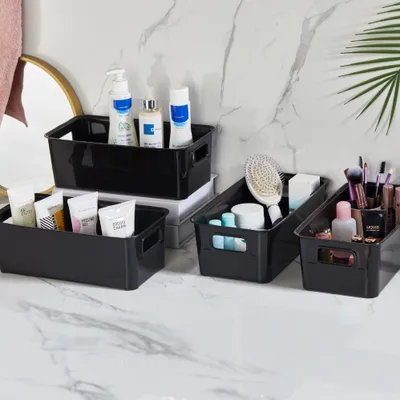 Produktbild von Hermia Concept, Ss4Lubin - Black, Kühlschrank-Organizer-Set (4-teilig), Schwarz, 100 % KUNSTSTOFF, 17 x 31 x 10,5 cm