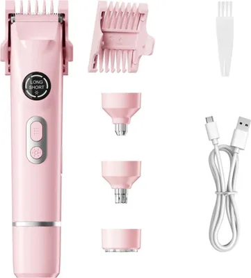Produktbild von INF Multifunktionaler Epilierer ABS, 4-in-1 Trimmer für Gesicht und Körper Rosa