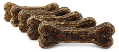 Productafbeelding van Solidchoice - Natuurlijke Kauwbotten van 100% Paardenhuid (Set van 5, 12 cm)