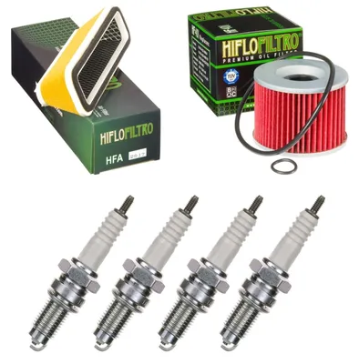 Obrázok produktu pre Servisná sada pre Kawasaki GPZ 1100 F ABS 1996–1998: vzduchový filter, olejový filter, zapaľovacie sviečky od pamoto –