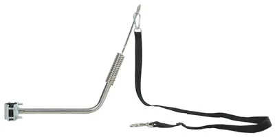 Produktbild von Fahrradleine für Hunde mit Stoßdämpfern verstellbar Gurt abnehmbar Schnellverschluss für Training Joggen Silber+Schwarz