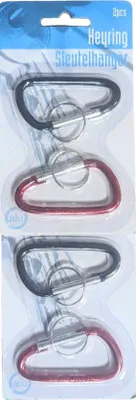 Produktbild von Heyring Aluminium Karabiner (leicht) Schlüsselanhänger - 4 Stück
